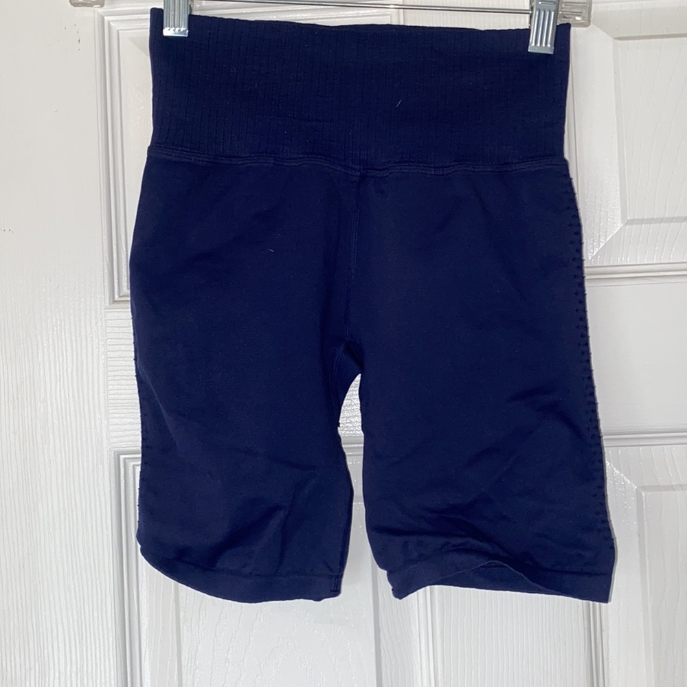 Free People Navy Athletic Shorts - Picture 3 of 4